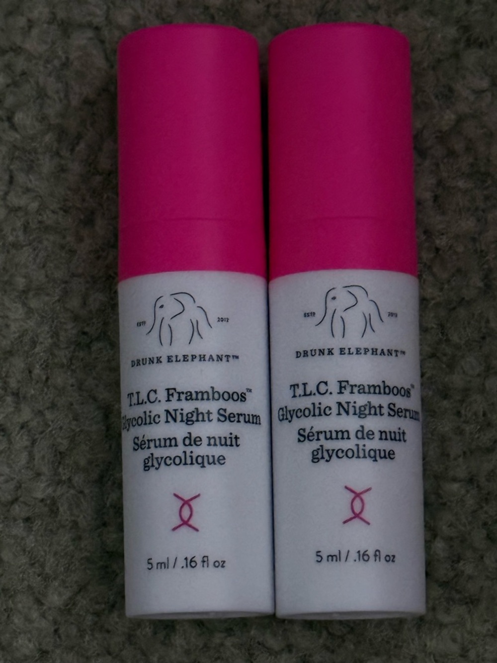 2 Drunk Elephant T.L.C. Framboos Glycolic Night Serums